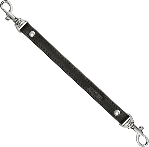 Alban Leather 2-Clip Strap for Wallet, Clutch, Wristlet Purse, Keys, Keychain for Women and Men