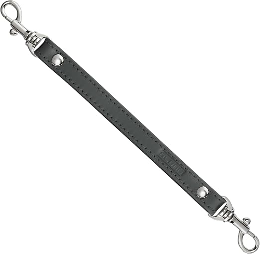 Alban Leather 2-Clip Strap for Wallet, Clutch, Wristlet Purse, Keys, Keychain for Women and Men