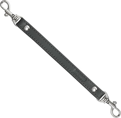 Alban Leather 2-Clip Strap for Wallet, Clutch, Wristlet Purse, Keys, Keychain for Women and Men