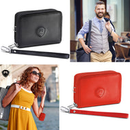 Leather Wallet for Men or Women RFID Blocking Secure Accordion Style Wristlet - Alban Gifts